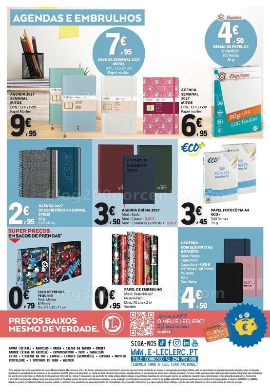 Antevisão Folheto E-LECLERC Bazar Promoções de 22 outubro a 4 novembro